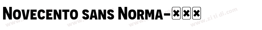 Novecento sans Norma字体转换